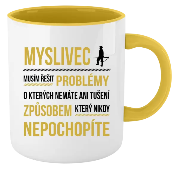Hrnek Musím řešit problémy - myslivec