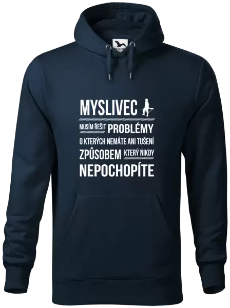 Pánská mikina Musím řešit problémy - myslivec