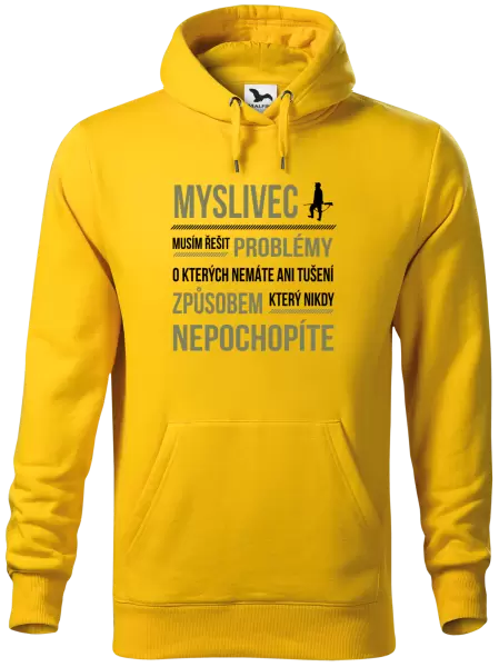 Pánská mikina Musím řešit problémy - myslivec