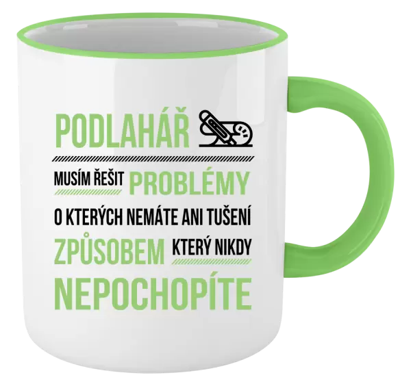 Hrnek Musím řešit problémy - podlahář