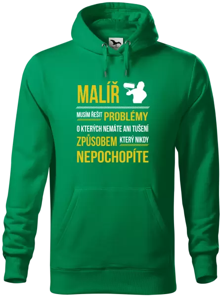 Pánská mikina Musím řešit problémy - malíř
