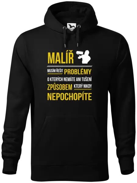 Pánská mikina Musím řešit problémy - malíř