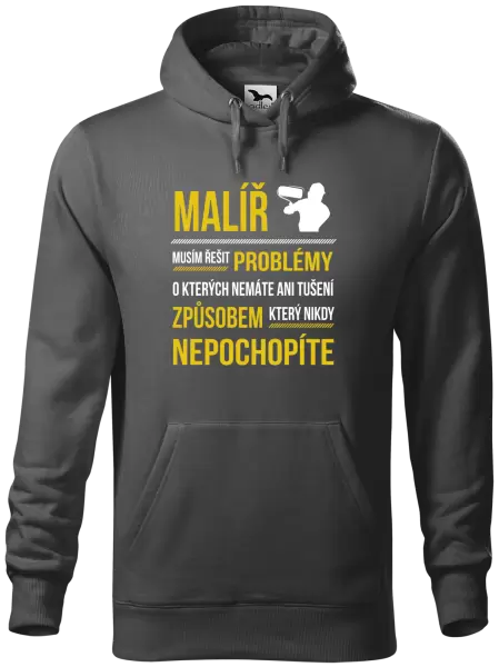 Pánská mikina Musím řešit problémy - malíř