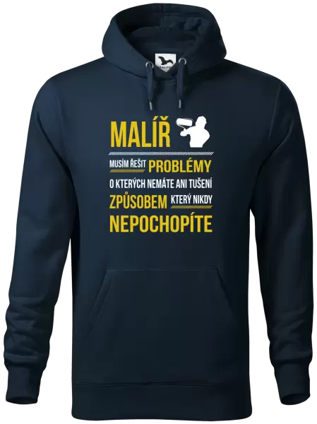 Pánská mikina Musím řešit problémy - malíř