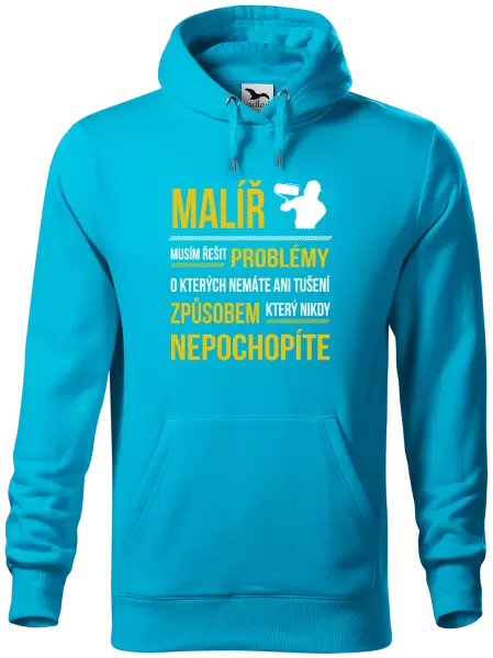 Pánská mikina Musím řešit problémy - malíř