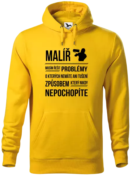 Pánská mikina Musím řešit problémy - malíř