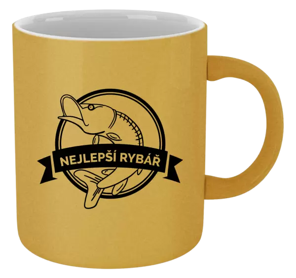 Metalický hrnek Nejlepší rybář