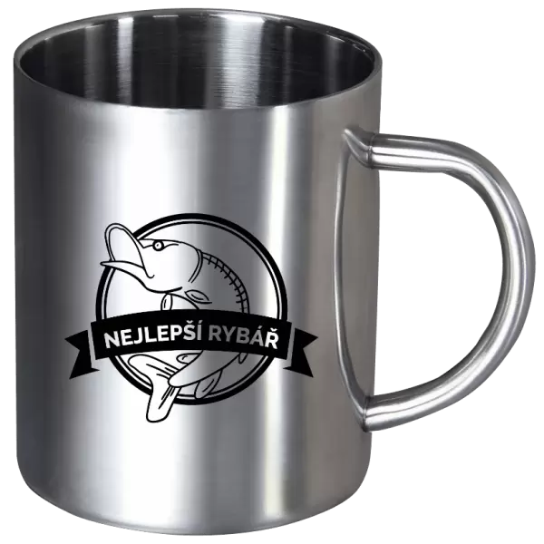 Nerezový hrnek Nejlepší rybář
