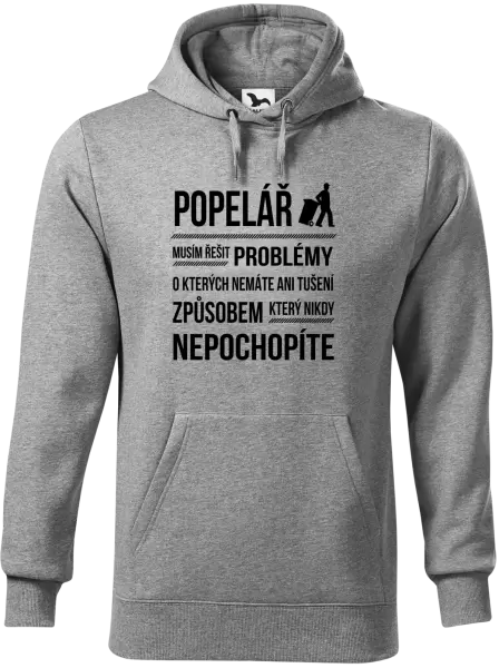 Pánská mikina Musím řešit problémy - popelář