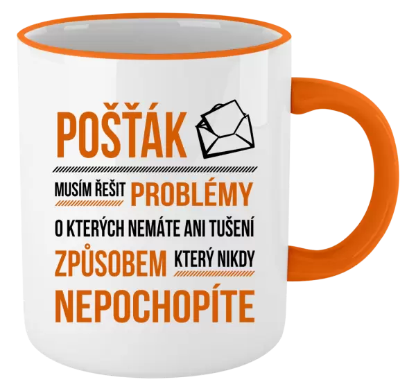 Hrnek Musím řešit problémy - pošťák