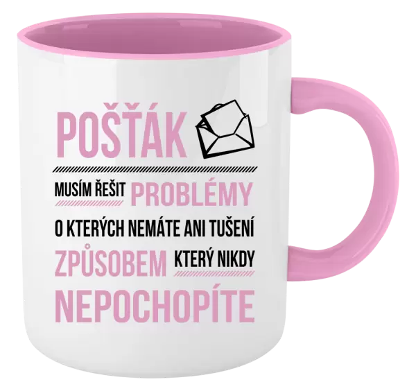 Hrnek Musím řešit problémy - pošťák