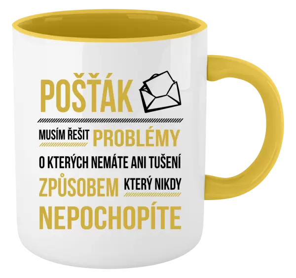 Hrnek Musím řešit problémy - pošťák