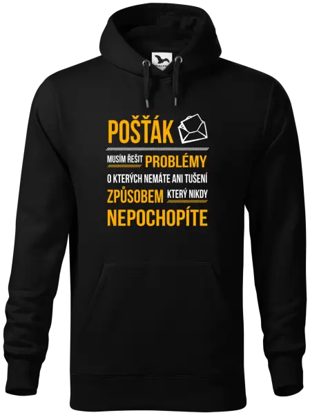 Pánská mikina Musím řešit problémy - pošťák