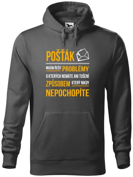 Pánská mikina Musím řešit problémy - pošťák