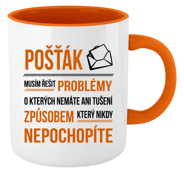 Hrnek Musím řešit problémy - pošťák