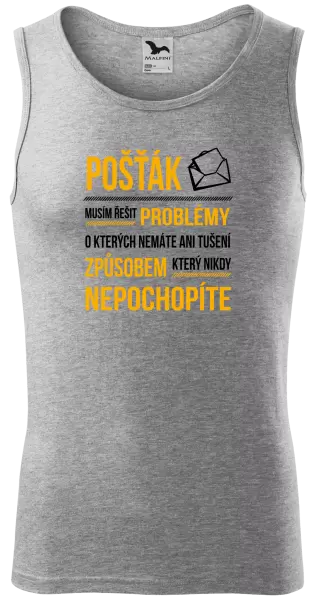 Pánské tílko Musím řešit problémy - pošťák