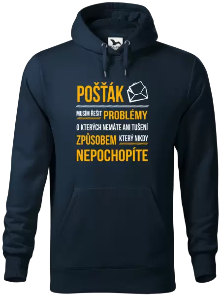 Pánská mikina Musím řešit problémy - pošťák