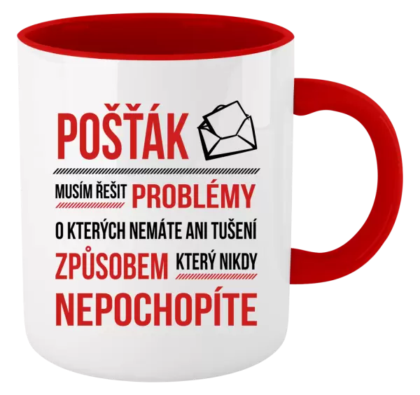 Hrnek Musím řešit problémy - pošťák