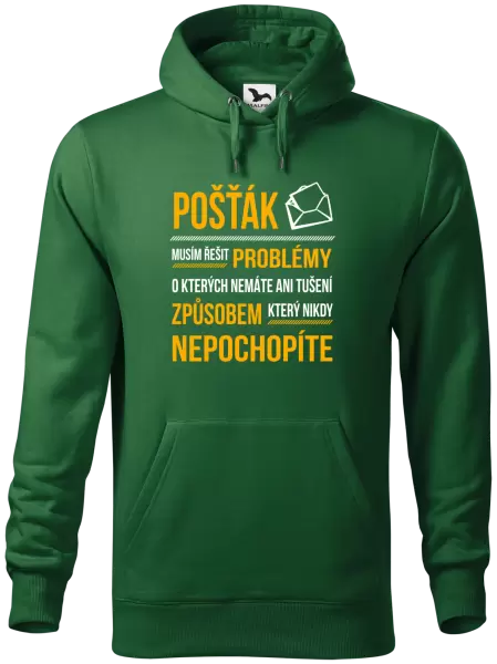 Pánská mikina Musím řešit problémy - pošťák
