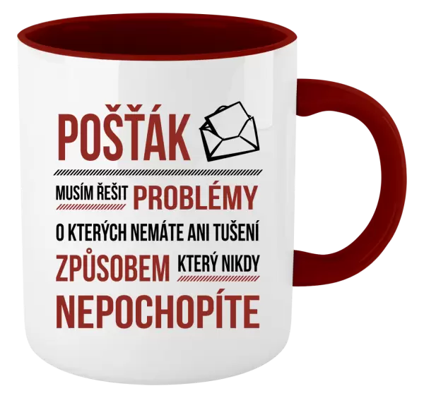 Hrnek Musím řešit problémy - pošťák