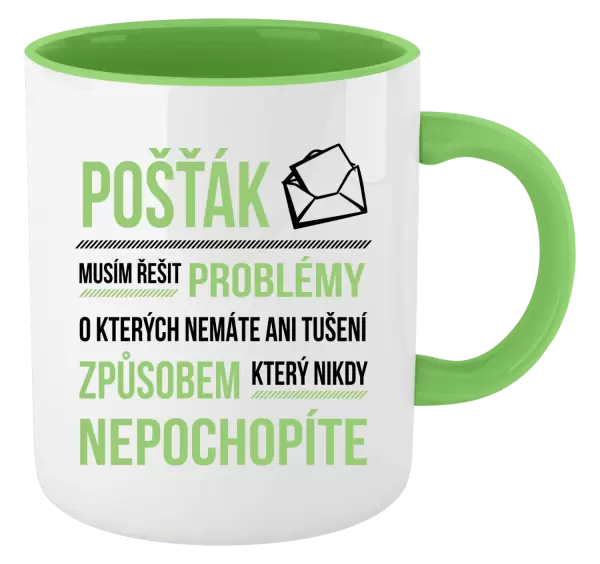 Hrnek Musím řešit problémy - pošťák