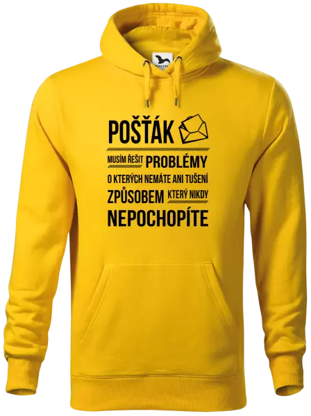 Pánská mikina Musím řešit problémy - pošťák