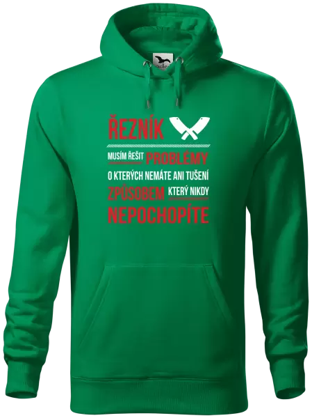Pánská mikina Musím řešit problémy - řezník