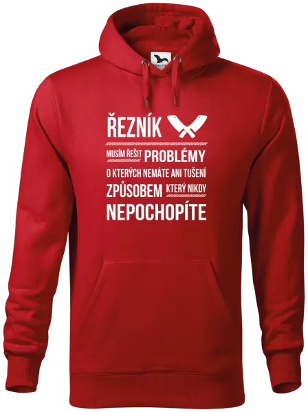 Pánská mikina Musím řešit problémy - řezník