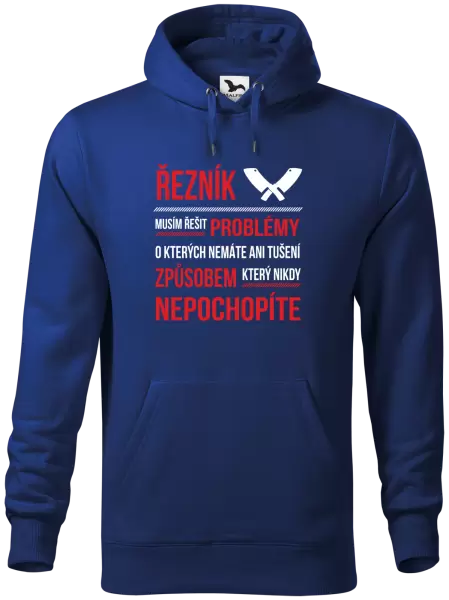 Pánská mikina Musím řešit problémy - řezník