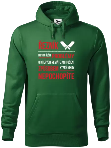 Pánská mikina Musím řešit problémy - řezník