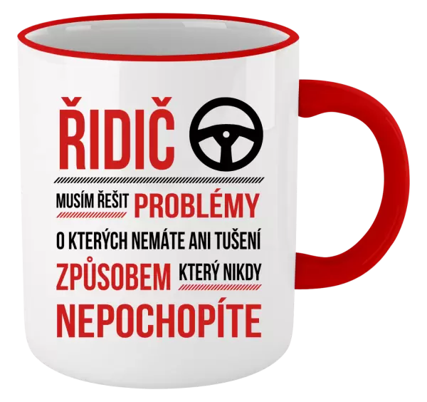 Hrnek Musím řešit problémy - řidič