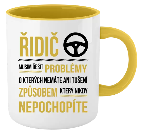 Hrnek Musím řešit problémy - řidič