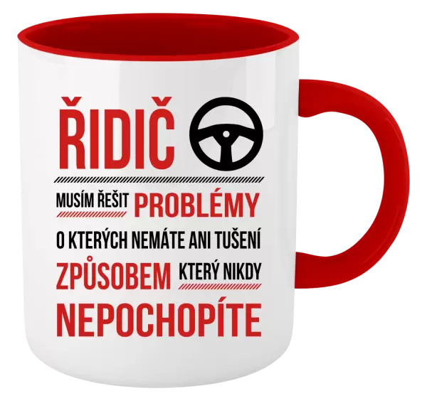 Hrnek Musím řešit problémy - řidič