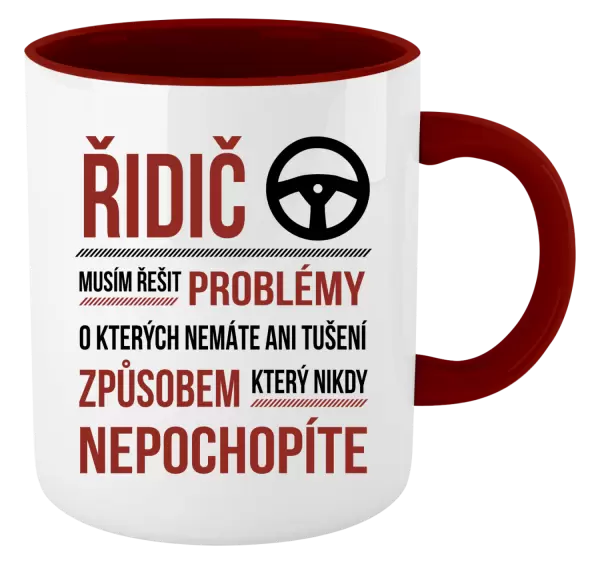 Hrnek Musím řešit problémy - řidič
