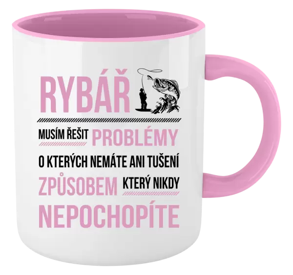 Hrnek Musím řešit problémy - rybář