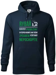 Pánská mikina Malfini Cape Musím řešit problémy - rybář