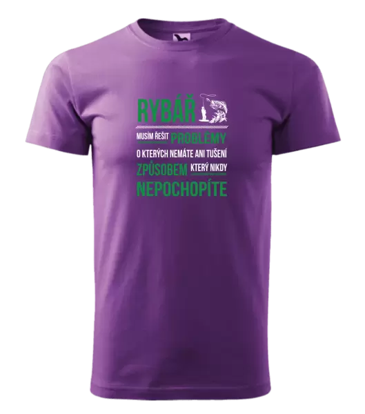 Pánské tričko Musím řešit problémy - rybář