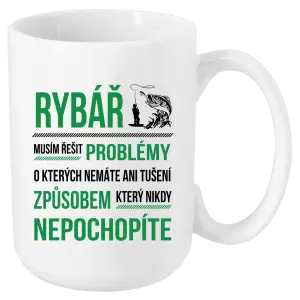 Hrnek Musím řešit problémy - rybář