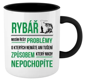 Hrnek Musím řešit problémy - rybář