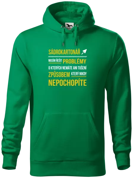 Pánská mikina Musím řešit problémy - sádrokartonář