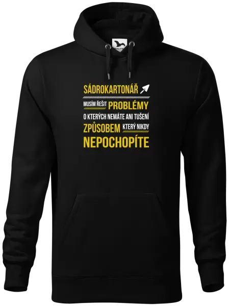 Pánská mikina Musím řešit problémy - sádrokartonář