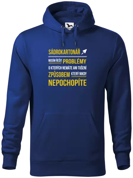 Pánská mikina Musím řešit problémy - sádrokartonář