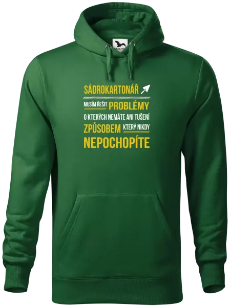Pánská mikina Musím řešit problémy - sádrokartonář