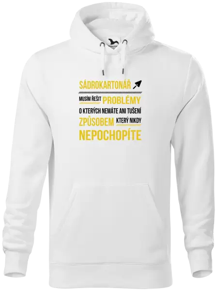 Pánská mikina Musím řešit problémy - sádrokartonář
