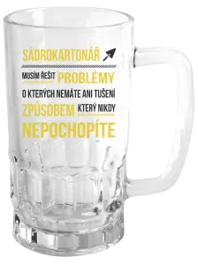 Půllitr Musím řešit problémy - sádrokartonář