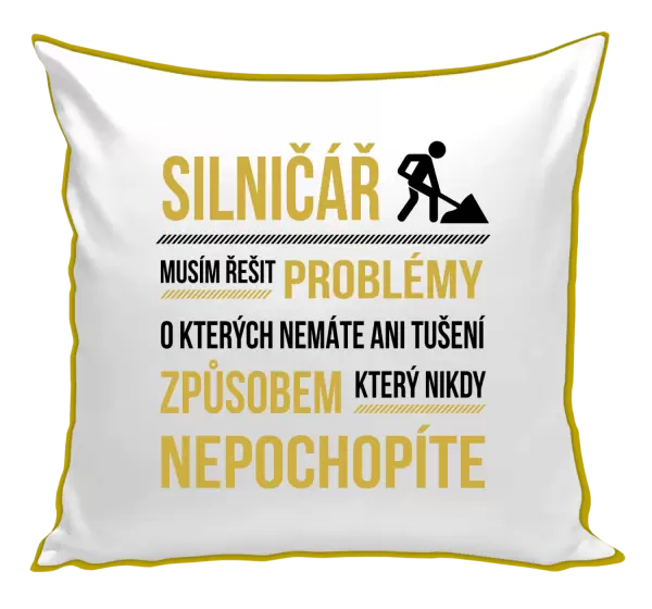 Polštář Musím řešit problémy - silničář