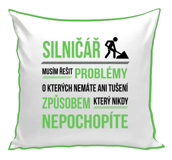 Polštář Musím řešit problémy - silničář