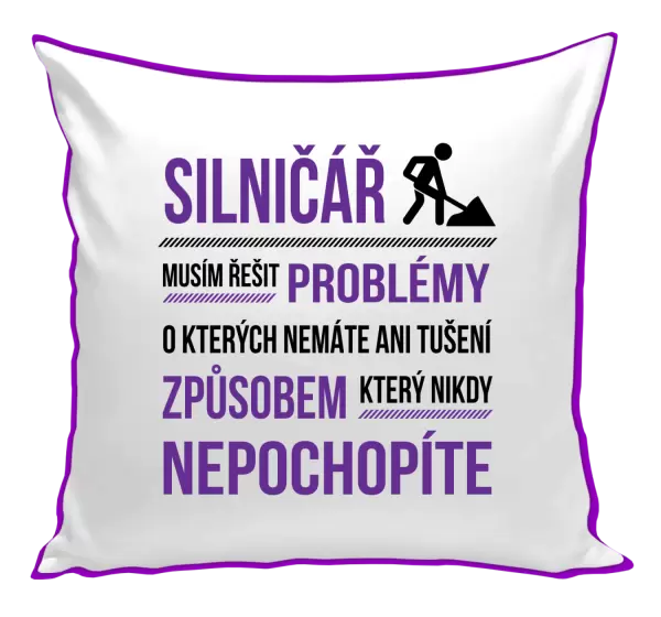 Polštář Musím řešit problémy - silničář