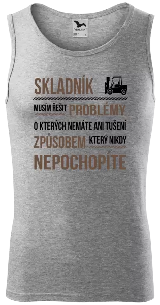 Pánské tílko Musím řešit problémy - skladník