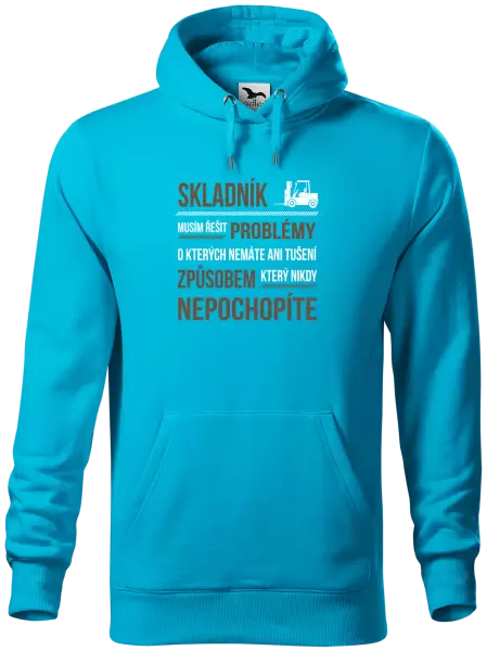 Pánská mikina Musím řešit problémy - skladník